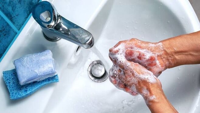 pranje ruku od parazita